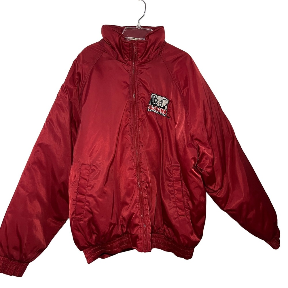 Vintage Alabama Crimson Tide Puffer Jacket Official Fan Sportswear Red Medium